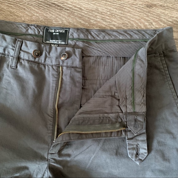 Todd Snyder Men’s Gray Pants 36x31 - Picture 3 of 7